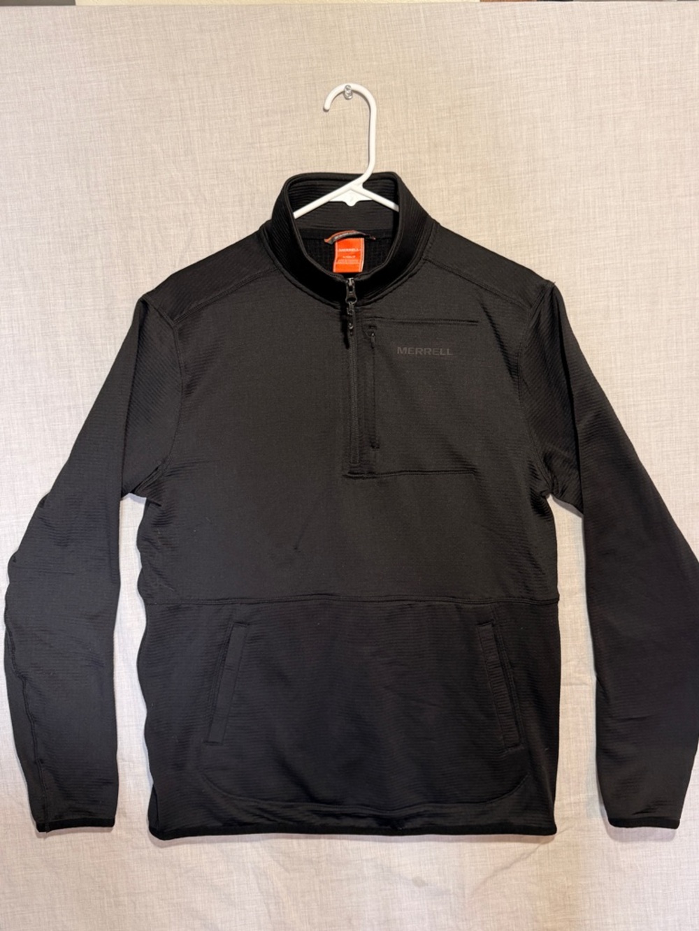 Merrell Black Ribbed Lightweight Jacket - Picture 2 of 4